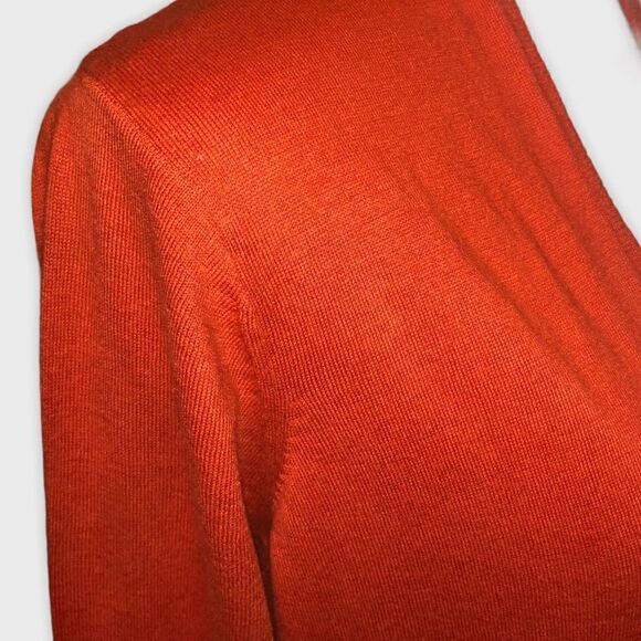 August Silk Light Open Front Sweater 3/4 Sleeve Size Medium Petite - Picture 4 of 10